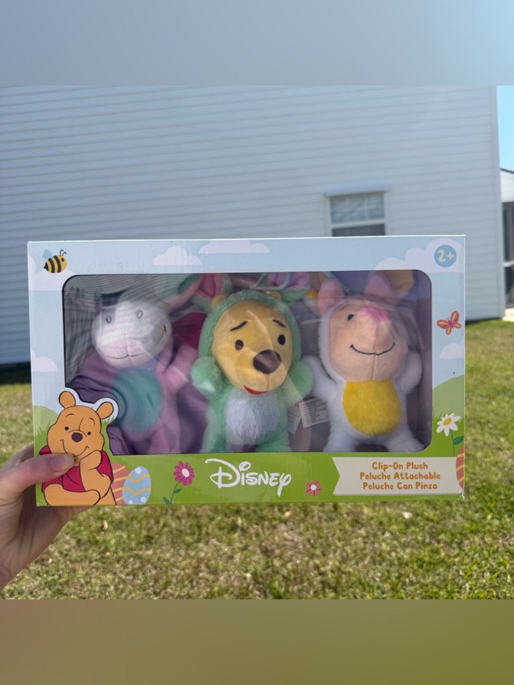 Disney Winnie the Pooh Clip On Plush Set Baby Stroller Toys Piglet New
